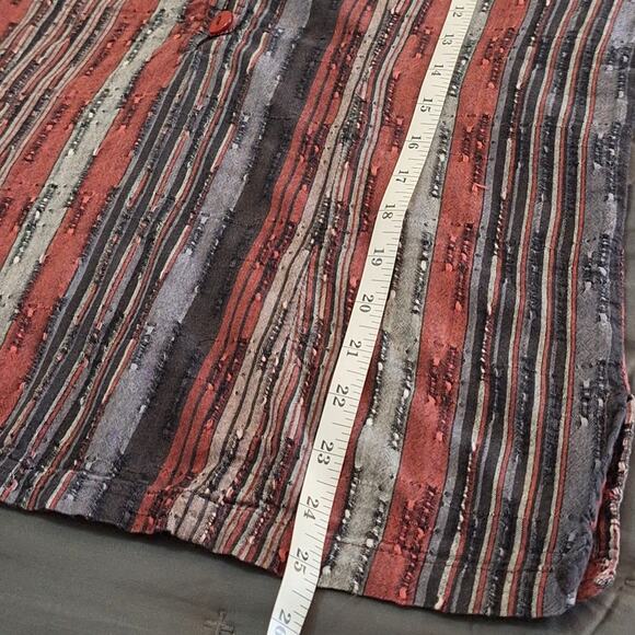 BFA Classics Shirt Womens Medium Vintage Bohemian Pullover Striped Coastal Beach - Picture 6 of 7